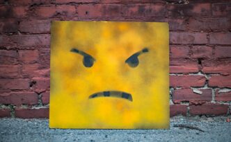 Angry emoji face